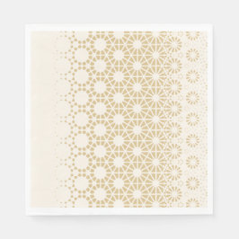 Elegant Geometric Gold Baby Shower Napkins  スタンダードランチョンナプキン