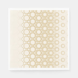 Elegant Geometric Gold Baby Shower Napkins  スタンダードランチョンナプキン