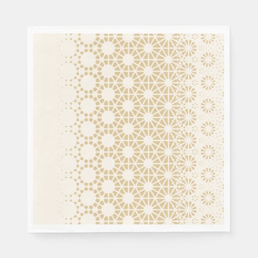Elegant Geometric Gold Baby Shower Napkins  スタンダードランチョンナプキン (正面)