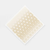 Elegant Geometric Gold Baby Shower Napkins  スタンダードランチョンナプキン (角)