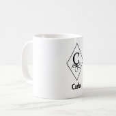 Elegant Geometric Initial Monogram C コーヒーマグカップ (正面左)