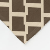 Elegant geometric pattern フリースブランケット (角)