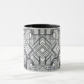 Elegant Geometric Pattern Coffee Mug マグカップ (中央)