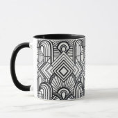 Elegant Geometric Pattern Coffee Mug マグカップ (左)