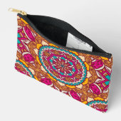 Elegant Geometric Shapes – Colorful Girly Pattern アクセサリーポーチ (見開き)