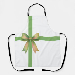 Elegant Gift Bow – Modern Christmas Design エプロン