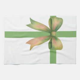 Elegant Gift Bow – Modern Christmas Design キッチンタオル
