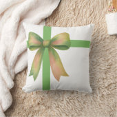 Elegant Gift Bow – Modern Christmas Design クッション (ブランケット)