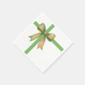 Elegant Gift Bow – Modern Christmas Design スタンダードカクテルナプキン (角)