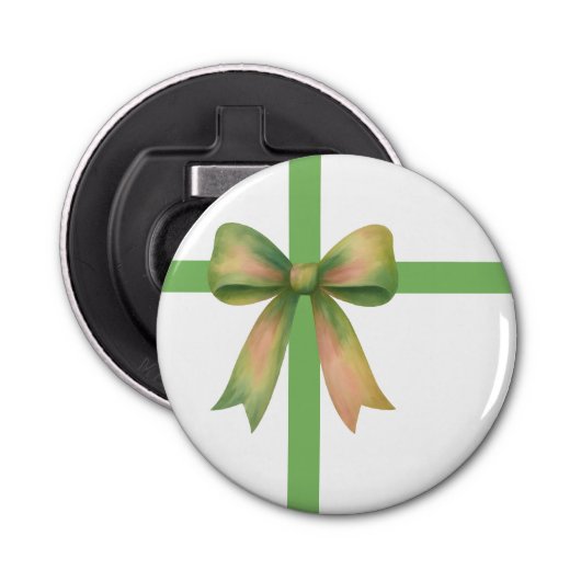 Elegant Gift Bow – Modern Christmas Design 栓抜き (正面)