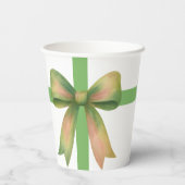 Elegant Gift Bow – Modern Christmas Design 紙コップ (裏面)
