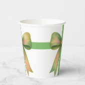 Elegant Gift Bow – Modern Christmas Design 紙コップ (左)
