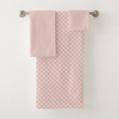 Elegant Gift Towel Rose Gold Plaid for Women バスタオルセット (インサイチュ)