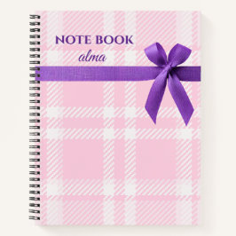  Elegant Gift Wrap Notebook with Ribbon Design ノートブック