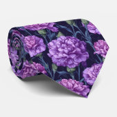 Elegant Gifts For Father Carnation Floral ネクタイ (ロール)