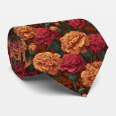 Elegant Gifts For Father Carnation Floral ネクタイ (ロール)