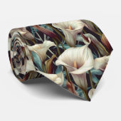 Elegant Gifts For Him Calla Lilies Floral ネクタイ (ロール)