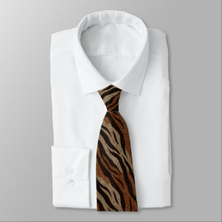 Elegant Gifts For Him Tiger Print ネクタイ