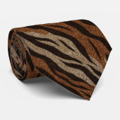 Elegant Gifts For Him Tiger Print ネクタイ (ロール)