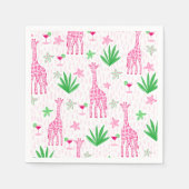 Elegant Giraffes and Cosmopolitans in the Jungle スタンダードカクテルナプキン (正面)