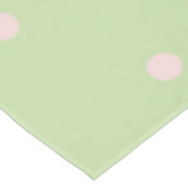 Elegant Girly Green & Pink Polka Dots Pattern テーブルクロス (アングル)