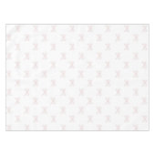 Elegant Girly Pink Bow Pattern Spring Summer Chic テーブルクロス (正面(横))