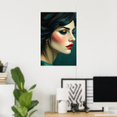 Elegant Glamour Poster ポスター (ホームオフィス)