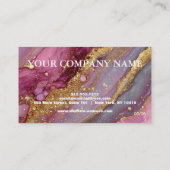 Elegant Glitter Credit Card 名刺 (裏面)