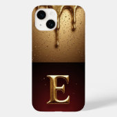 💎 Elegant Glitter E Monogram Dripping Luxe Case-Mate iPhoneケース (裏面)