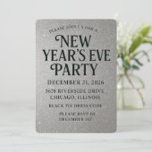 Elegant Glitter New Year’s Eve 招待状 (スタンド正面)