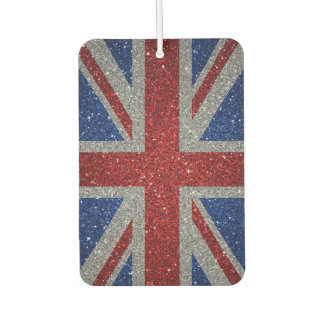Elegant glitter Patriotic U.K. flag カーエアーフレッシュナー