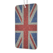 Elegant glitter Patriotic U.K. flag カーエアーフレッシュナー (左)