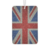 Elegant glitter Patriotic U.K. flag カーエアーフレッシュナー (裏面)
