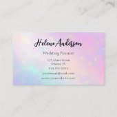 Elegant Glitters Opal Rainbow Confettis 名刺 (裏面)