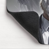Elegant goat gentleman in formal portrait scene マウスパッド (コーナー)