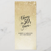 Elegant Gold 50th Anniversary メニュー (裏面)