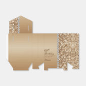 Elegant Gold 60th Birthday フェイバーボックス (折り畳みなし)