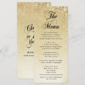 Elegant Gold 70th Birthday メニュー (正面/裏面)
