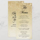 Elegant Gold 90th Birthday メニュー (正面/裏面)