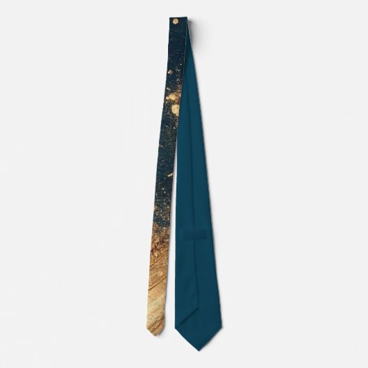 Elegant Gold Accent Tie / Elegante Krawatte ネクタイ (裏面)