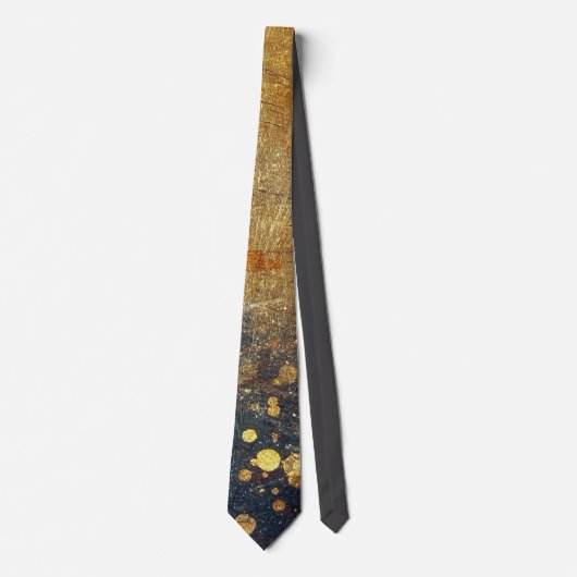 Elegant Gold Accent Tie / Elegante Krawatte ネクタイ (正面)