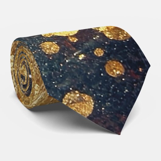 Elegant Gold Accent Tie / Elegante Krawatte ネクタイ (ロール)