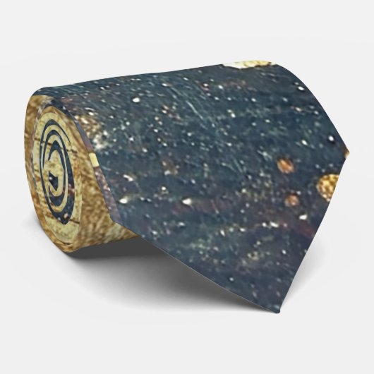 Elegant Gold Accent Tie / Elegante Krawatte  ネクタイ (ロール)