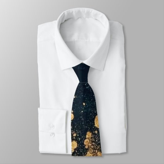Elegant Gold Accent Tie / Elegante Krawatte ネクタイ (タイ)