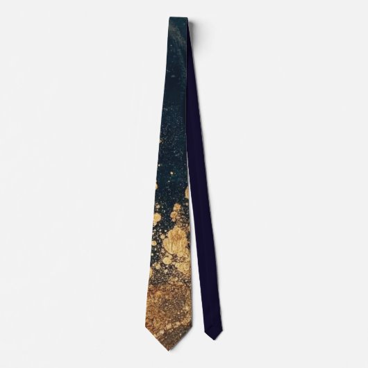 Elegant Gold Accent Tie / Elegante Krawatte ネクタイ (正面)
