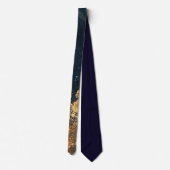 Elegant Gold Accent Tie / Elegante Krawatte ネクタイ (裏面)
