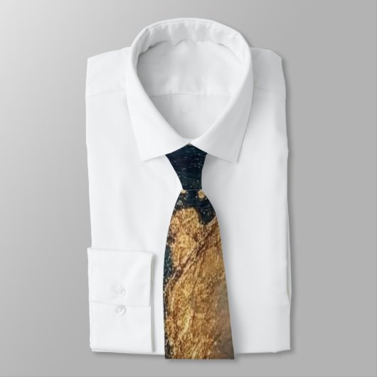 Elegant Gold Accent Tie / Elegante Krawatte ネクタイ (タイ)