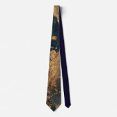 Elegant Gold Accent Tie / Elegante Krawatte ネクタイ (正面)