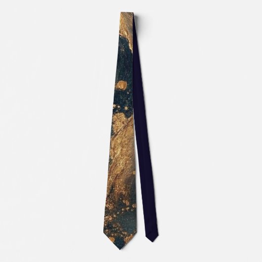 Elegant Gold Accent Tie / Elegante Krawatte ネクタイ (正面)
