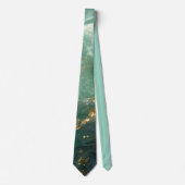 Elegant Gold Accent Tie / Elegante Krawatte ネクタイ (正面)